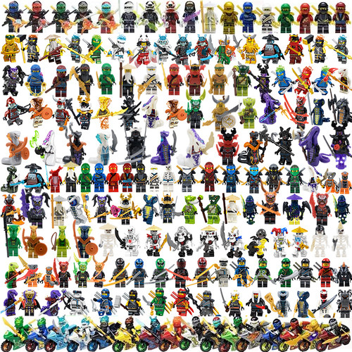 兼容le高幻影忍者人仔第17季摩托车盲盒拼装益智积木玩具儿童礼物