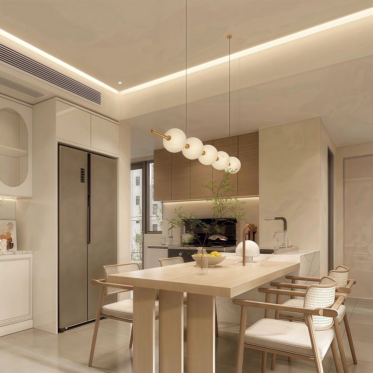 餐厅吊灯现代简约一字创意个性吧台餐桌灯北欧轻奢圆球设计师新款,家装灯饰光源,餐厅吊灯,淘宝优惠券,粉丝福利购,淘宝优惠卷