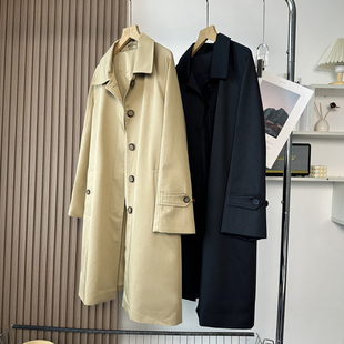 牛货 柜面1W+！琎口面料抗皱防风挺括有型中长款风衣宽松气质外套
