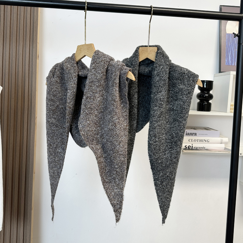 圈圈纱花纱三角巾披肩保暖围巾