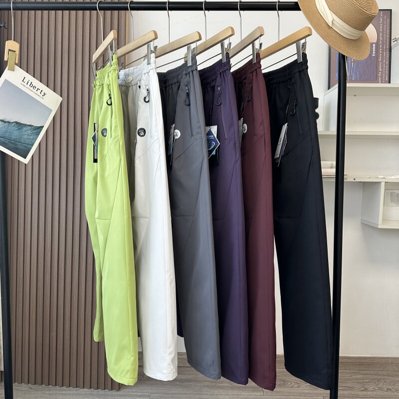 「多巴胺彩壳」春季户外防泼水直筒休闲裤徒步登山软壳冲锋裤男女