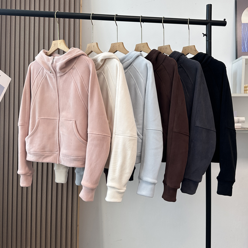 保暖御寒双面加绒澳绒连帽卫衣