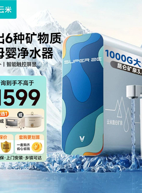 云米小昆仑净水器1000G厨下式