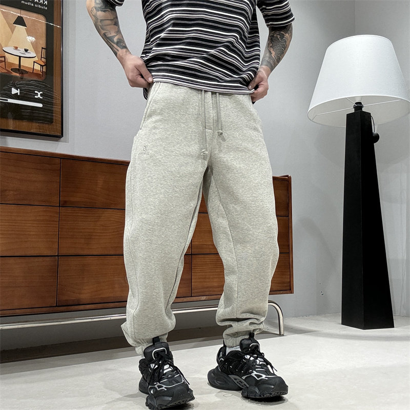 2026新款针织卫裤男时尚潮流松紧腰抽绳束脚裤宽松百搭休闲运动裤