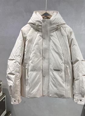 2025冬季加厚保暖羽绒服男潮流青年百搭防寒上衣85白鸭绒连帽外套