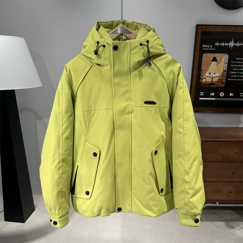 冬季加厚连帽冲锋衣羽绒服