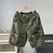 短裤 美式 休闲中裤 宽松多口袋工装 户外高品质迷彩五分裤 男2026夏季