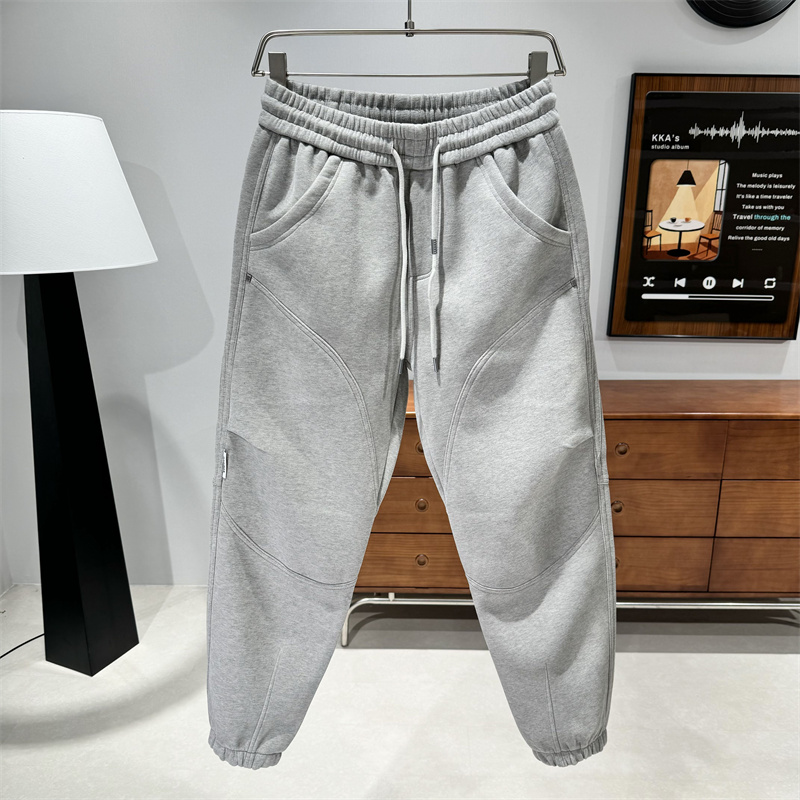 秋冬立体剪裁加厚休闲裤