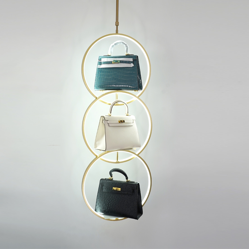 现代简约展示架展示灯圈吊灯