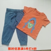 夏季 长裤 新款 T恤 子 小童休闲短袖 外贸单男童套装