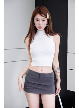 LLDC  原创正品学院风短背心吊带显瘦设计感内搭针织衫辣妹女短款