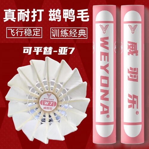 超级耐打羽毛球正品训练口粮球