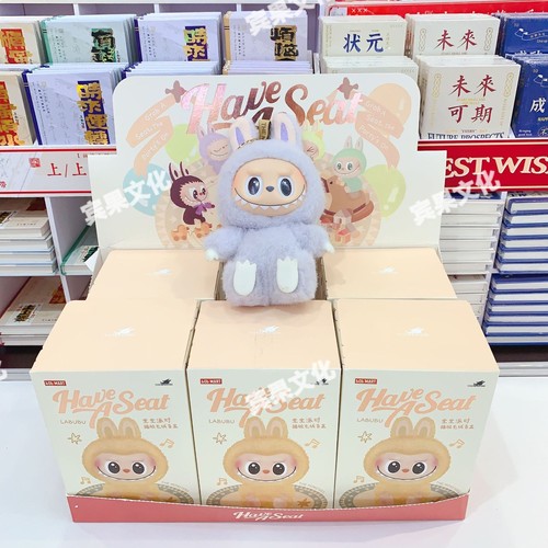 拉布布labubu搪胶脸娃娃2代毛绒挂件玩具手办盲盒