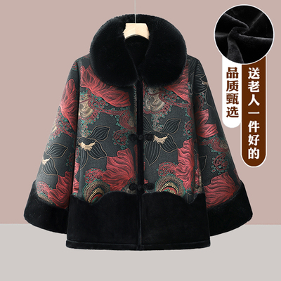 洋气妈妈新中式棉袄保暖外套