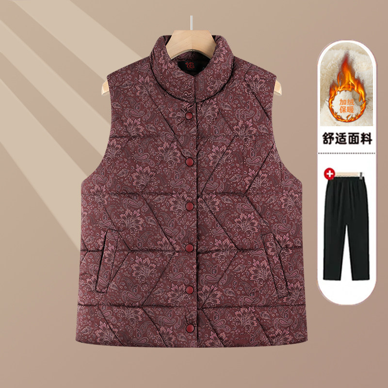 老太太马甲秋冬老人衣服奶奶冬装