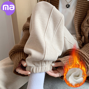 子春秋外穿2025新款 秋装 运动休闲裤 孕妇装 秋冬托腹加绒卫裤 孕妇裤