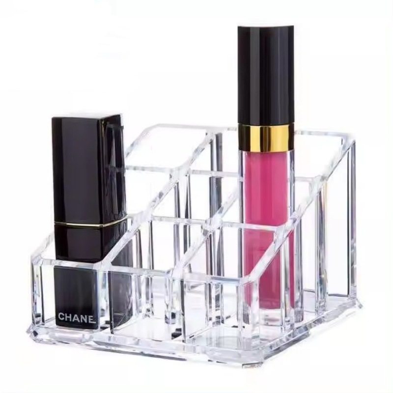 口红收纳盒9格透明亚克力唇釉架子简约小号宿舍桌面唇彩膏整理盒,收纳整理,口红收纳包/盒/袋,淘宝优惠券,粉丝福利购,淘宝优惠卷