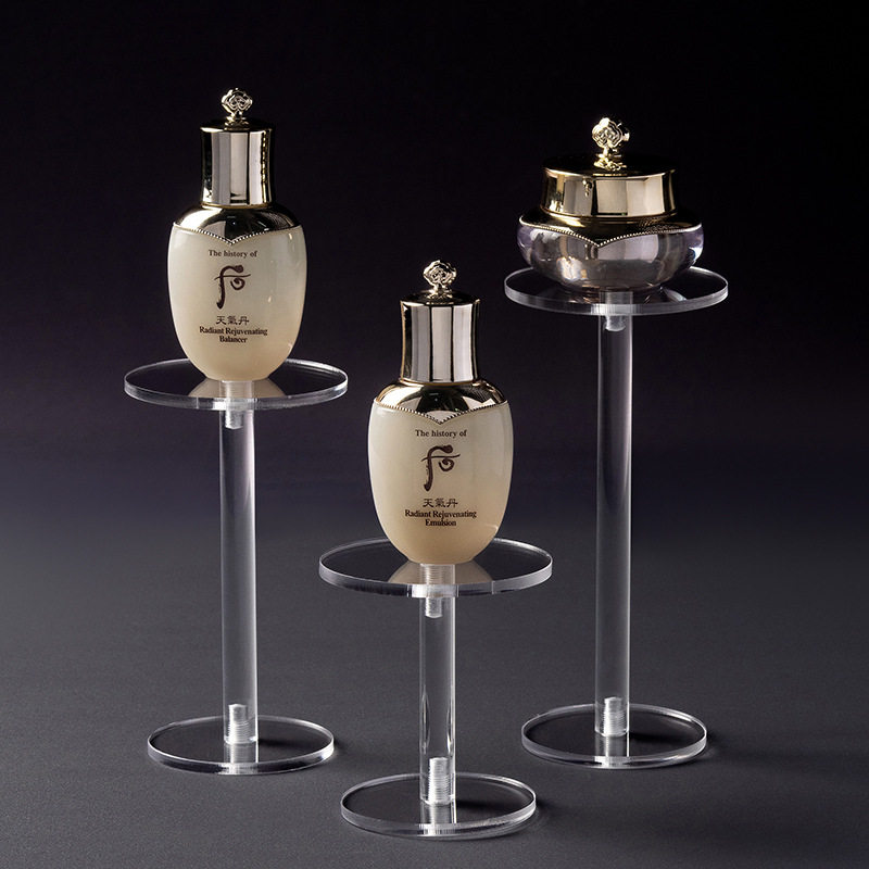 亚克力展示架多功能香水置物架盲盒手办透明眼影桌面化妆品收纳架