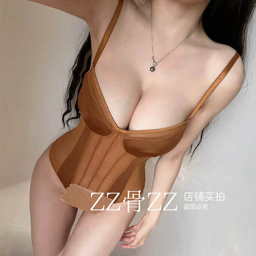 拼接性感连体背心欧美风