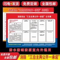 消防安全三自主两公开一承诺公示宣传栏告示牌职责管理人职责告知