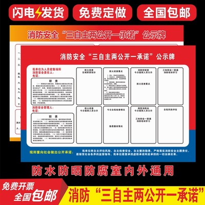 心蓝广告消防安全公示宣传栏