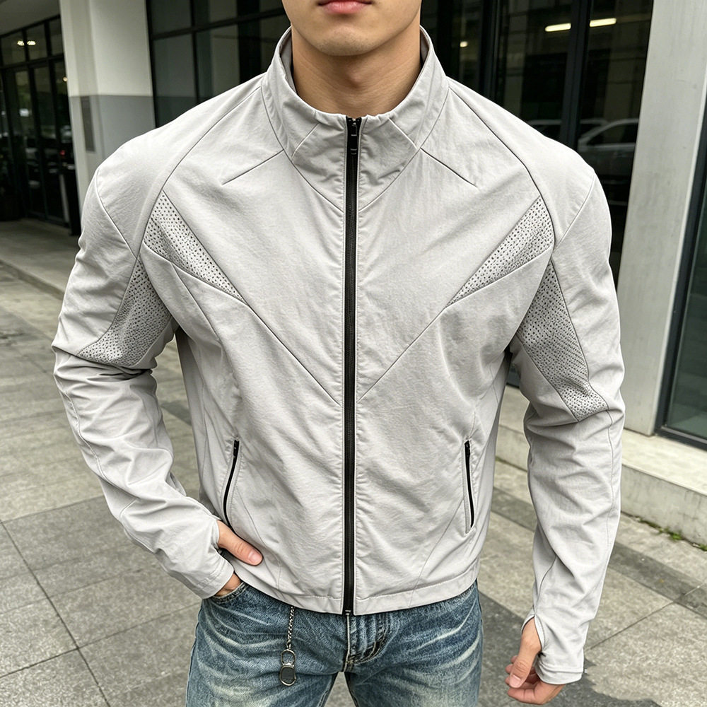 春秋男士运动防晒透气上衣
