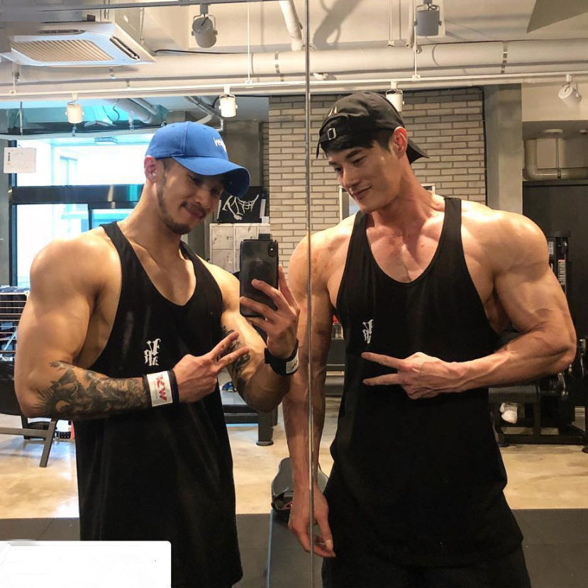 2020男运动背心弹力健身坎肩