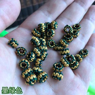 DIY饰品配件 中国结红绳手链装饰菠萝圈 编织平结圈 隔断装饰圈