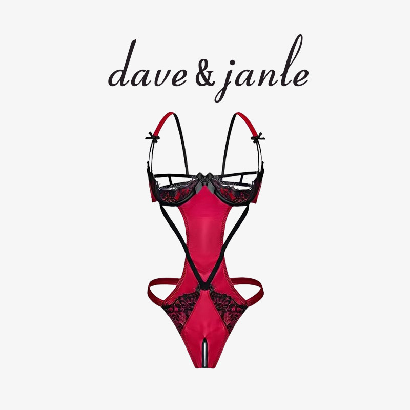英国 Dave&Janle 性感床上内衣女新款连体衣收副乳显大聚拢礼盒装