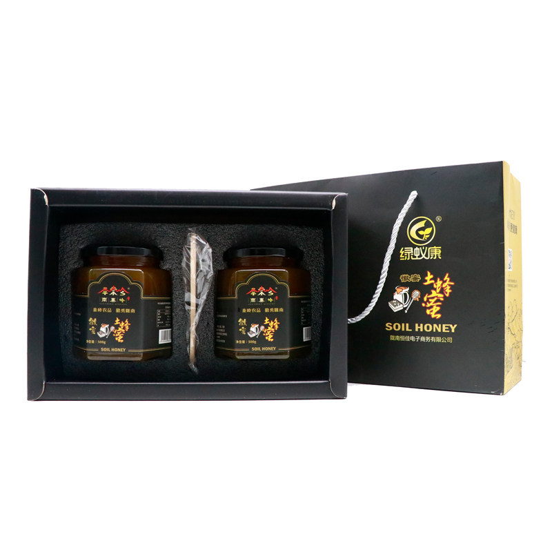 焦点访谈梁倩娟梁掌柜百花蜜土蜂蜜500g*2瓶礼盒装 陇南徽县