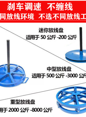 调速刹车油丝绳加强槽钢放线盘