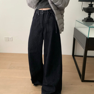 TABLE-带腰绳高腰显瘦气质百搭日常通勤休闲牛仔裤(配腰绳)1127