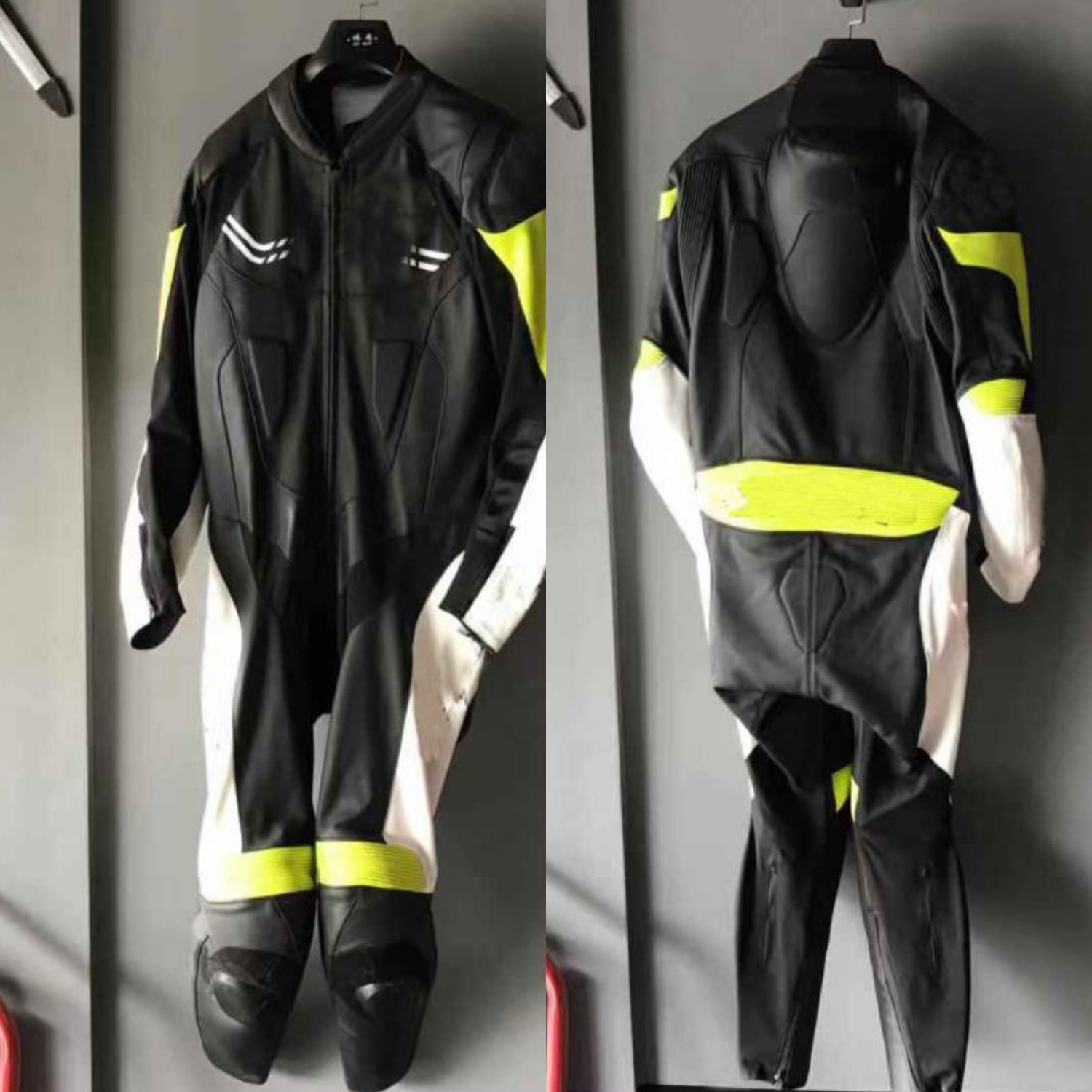 赛车骑行服连体皮衣