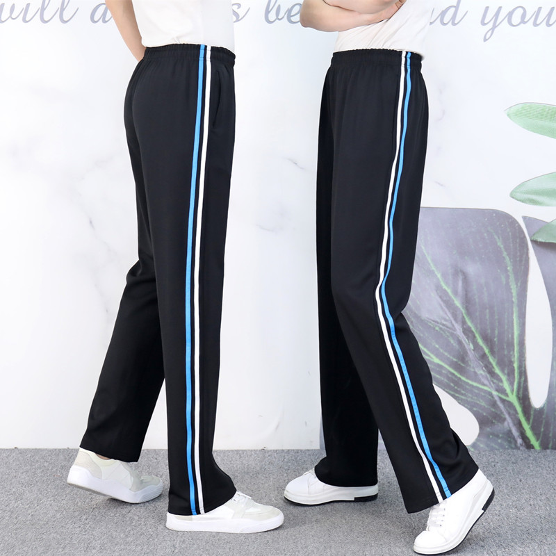 新品春夏两道杠蓝条中小学女生