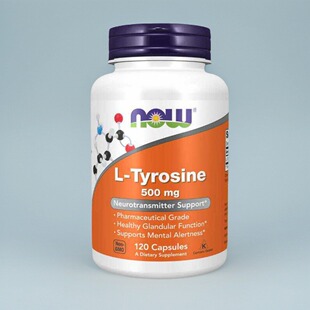 美国Now Foods左旋酪氨酸护腺功能成人健康保健 L-Tyrosine 120粒