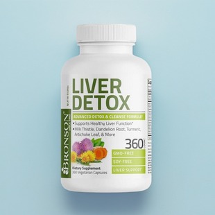 美国成人肝脏健康家人保健Liver Detox 牛奶蓟蒲公英根姜黄朝鲜蓟