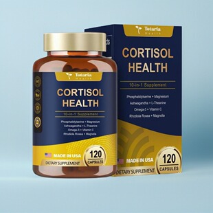 美国Cortisol 女性情绪调整搭配Ashwagandha镁Rhodiola专注力睡眠