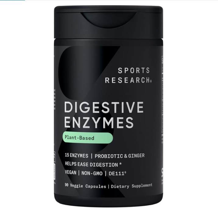 Sports Research Digestive Enzymes Probiotics消化酶益生菌生姜