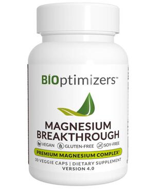 美国成人甘氨酸镁胶囊7种形式镁Magnesium Breakthrough30粒情绪