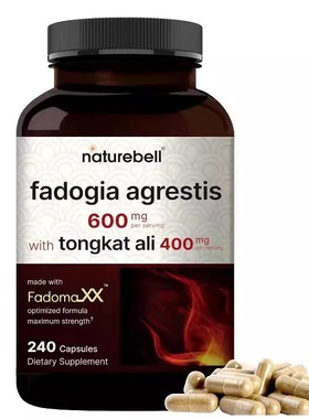 美国成人阿里东革Fadogia Agrestis 600mgTongkat Ali 400mg240粒