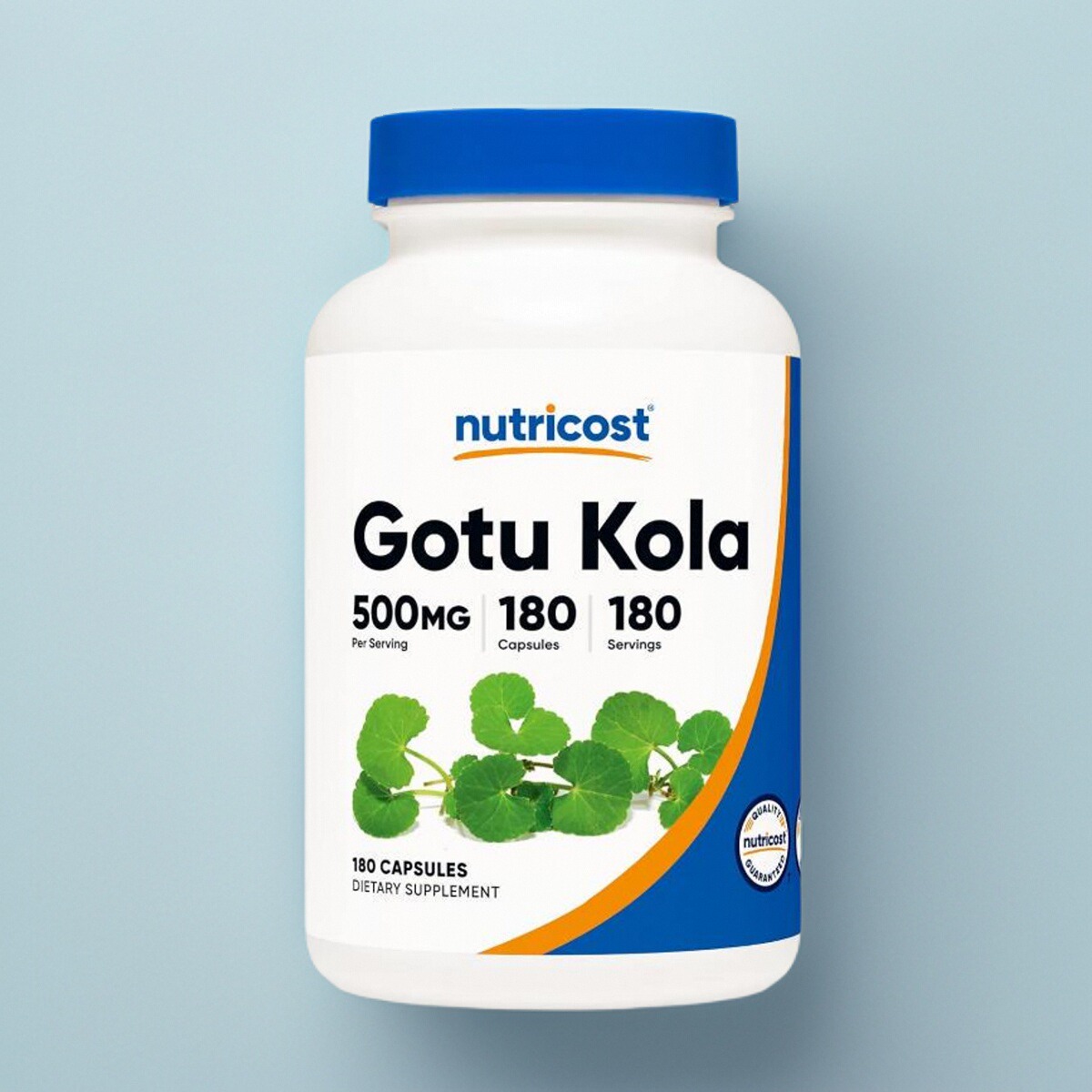 美国购成人维生素积雪草保胶囊健品Nutricost Gotu Kola 500毫克