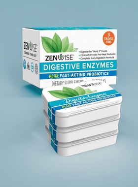 美国Zenwise Digestive Enzymes 消化酶益生菌成人肠胃健康45粒