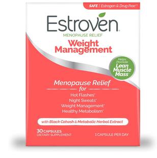 美国女性维生素更年期体重管理保健Estroven Weight出汗热夜间30