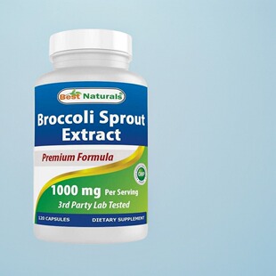 美国西兰花芽提取物十字花科Best Naturals Broccoli Sprouts成人