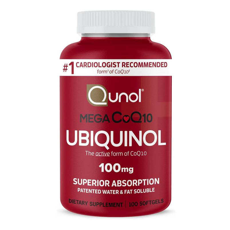 Qunol Mega Ubiquinol 100mg CoQ10心脑保健成人100粒高吸收率