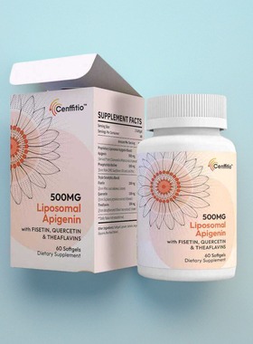 美国脂质体芹菜素胶囊Liposomal apigenin 500毫克60粒成人保健品