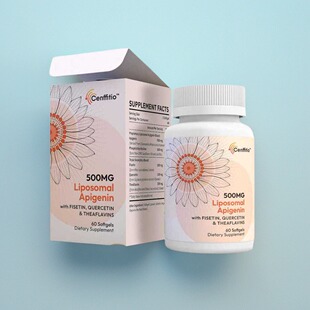 美国脂质体芹菜素胶囊Liposomal apigenin 500毫克60粒成人保健品