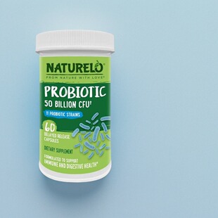 Billion 美国成人益生菌NATURELO Probiotic 无需冷藏60粒 CFU