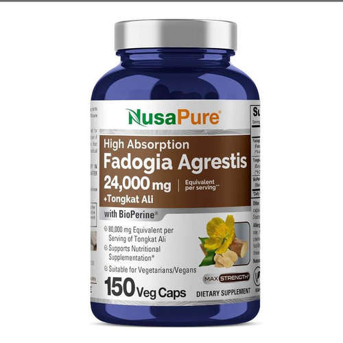 NusaPure Fadogia Agrestis 24000mg + Tongkat Ali 80000mg男士