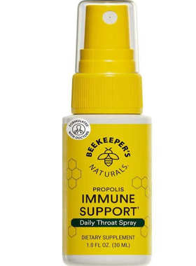 Beekeeper's Naturals 蜂胶咽喉喷雾95%蜂胶提取物Immune Support